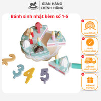 Bộ đồ chơi bánh sinh nhật gỗ kèm số đếm 1-5 Toystore