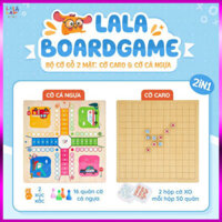 Bộ đồ chơi  Bộ cờ gỗ 2in1 - cờ ca rô và cờ cá ngựa