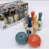 Bộ Đồ Chơi Bowling Cao Cấp, Siêu Dễ Thương, Siêu Ngộ Ngĩnh Cho Bé, Bộ Bowling Con Mèo Kèm Hộp