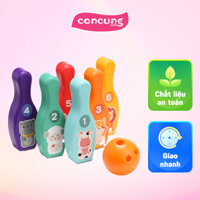 Bộ đồ chơi bowling màu sắc kèm hình dán JS048863