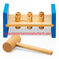 Bộ đồ chơi búa cọc bằng gỗ