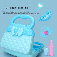 Bộ Đồ Chơi Búp Bê Công Chúa Elsa Kèm Phụ Kiện Trang Điểm Làm Đẹp, Búp Bê Cho Bé Gái, Búp Bê Tóc Mây