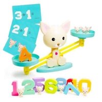 Bộ Đồ Chơi Cân Bằng Toán Học Cao Cấp Hình Cún Con - Hà Mã - Đồ Chơi Giáo Dục