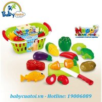 Bộ đồ chơi cắt ghép rau củ quả cao cấp 666-25