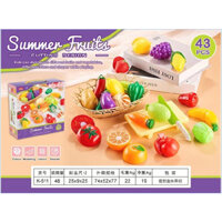 Bộ Đồ Chơi Cắt Hoa Quả Trái Cây 43 Chi Tiết Bằng Nhựa ABS Giúp Bé Phát Triển Các Kỹ Năng Gia Hân Shop