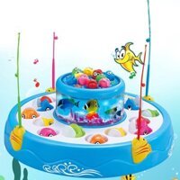 Bộ đồ chơi Câu Cá 2 Tầng Có Đèn Xoay cho bé