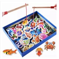 Bộ Đồ Chơi Câu Cá Nam Châm Gỗ Cho Bé