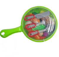 Bộ đồ chơi chảo nấu ăn màu xanh là NF591-27