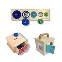 Bộ Đồ Chơi Cho Bé 1 Tuổi - Kỹ Năng Cầm Nhón