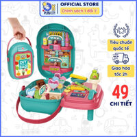 Bộ đồ chơi chủ đề siêu thị Go shopping BOWA 8772 - Hộp quai xách (49 chi tiết) đồ chơi phát triển trí tuệ OkPlayIt