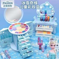 Bộ đồ chơi công chúa Frozen đầy đủ, mỹ phẩm trang điểm cho bé gái, bộ không độc hại cho trẻ em