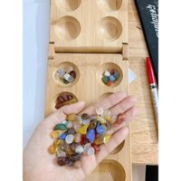 Bộ đồ chơi dân gian Ô ĂN QUAN bằng gỗ đá tự nhiên trở về tuổi thơ