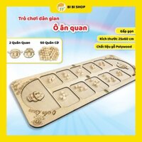 Bộ Đồ Chơi Dân Gian Ô Ăn Quan Bằng Gỗ, Bàn Cờ Caro Gỗ Cờ XO Phát Triển Tư Duy Cho Bé
