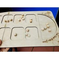 Bộ đồ chơi dân gian ô ăn quan cho bé trò chơi dân gian ô ăn quan bằng gỗ giúp bế trở về tuổi thơ