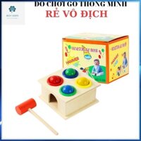 Bộ đồ chơi đập bóng nhiều màu sắc búa bằng gỗ cho bé, Đồ chơi giáo dục gỗ Montessori BONKIDS [HOT]