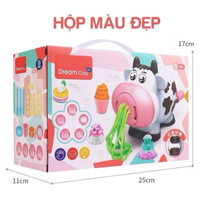 Bộ đồ chơi Đất nặn bằng bột mỳ hình Bò sữa làm mỳ, làm kem cực đáng yêu cho bé khám phá