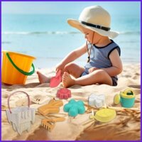 Bộ Đồ Chơi Đi Biển 10X / bộ Bộ Đồ Chơi Đi Biển Hoạt Hình Ngộ nghĩnh Lâu Đài Cát Đồ Chơi Xẻng Cào Khuôn Cho Bé Gái Bé Trai Trẻ Em Ngoài Trời antilkvn