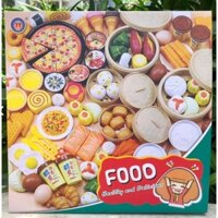 Bộ đồ chơi DIMSUM 88 chi tiết - set trò chơi nhà bếp nấu ăn 84 món bánh bao há cảo gà rán nhựa cao cấp cho bé