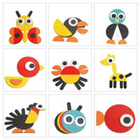 Bộ Đồ Chơi Ghép Hình Gỗ Các Con Vật Montessori- Ghép Chim Cú Loại Đẹp Bắp Kisd