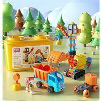 Bộ đồ chơi ghép hình hoa quả, bánh sinh nhật,lắp giáp cỡ lớn cho bé 2-5 tuổi