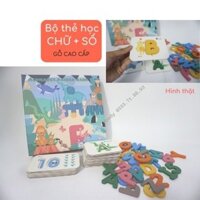 Bộ đồ chơi học chữ cái kèm số đếm cho bé Montessori toys