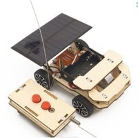 Bộ đồ chơi khoa học tự làm Solar wireless remote control drive car