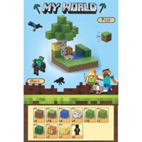 Bộ Đồ Chơi Khối Nam Châm Minecraft Mã 39, Mô Hình Lắp Ráp Minecraft, Đồ Chơi Block Minecraft Từ Các Khối Nam Châm