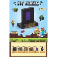 Bộ Đồ Chơi Khối Nam Châm Minecraft Mã 34, Mô Hình Lắp Ráp Minecraft, Đồ Chơi Block Minecraft Từ Các Khối Nam Châm