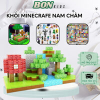 Bộ Đồ chơi Khối Xây Dựng Nam Châm từ tính Minecraft Khối Mô Hình Lắp Ráp, Trò Chơi Xếp Gạch Xây Dựng