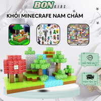 Bộ Đồ chơi Khối Xây Dựng Nam Châm từ tính Minecraft Khối Mô Hình Lắp Ráp, Trò Chơi Xếp Gạch Xây Dựng