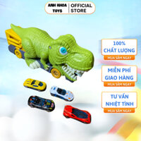 BỘ ĐỒ CHƠI KHỦNG LONG NUỐT XE Ô TÔ 4chiec xe(178B)