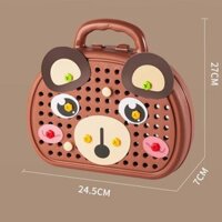 Bộ đồ chơi kỹ sư lắp ráp kèm khoan điện - đồ chơi vặn ốc vít - KANDY