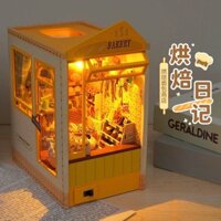 Bộ đồ chơi làm bánh DIY - mô hình mini 3D bằng gỗ cho trẻ em, quà sinh nhật giáo dục sáng tạo cho bé gái và bé trai (chủ đề làm bánh) 250321