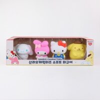 Bộ đồ chơi làm bánh hình mềm nhân vật Sanrio - Đồ chơi nhập vai kêu rít cho trẻ em