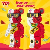 Bộ đồ chơi lắp ghép Bearbrick - Mô hình 3D YKO Nanoblock