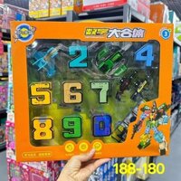 Bộ đồ chơi lắp ghép chữ số biến hình robot  188-180
