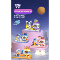 Bộ đồ chơi lắp ghép hộp bút phi hành gia Cartoon