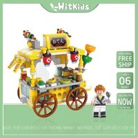 Bộ Đồ Chơi Lắp Ghép Lego Mô Hình Xe Bán Thức Ăn Đường Phố Vui Nhộn Dành Cho Bé WITKIDS