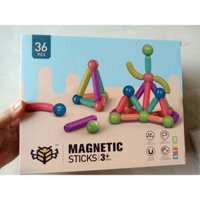 Bộ đồ chơi lắp ghép, xếp hình nam châm 36 chi tiết