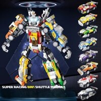 Bộ Đồ Chơi Lắp Ráp 817 PCS Mô Hình Robot Siêu Hot Cỡ Lớn 8in1 Lắp Ráp Xe Ô Tô Ghép Hình anhdochoi