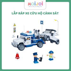 Bộ đồ chơi lắp ráp BanBao - Cảnh sát cứu hộ 8345