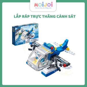 Bộ đồ chơi lắp ráp BanBao - trực thăng truy băt  7009