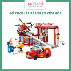 Bộ đồ chơi lắp ráp BanBao - Chốt trạm lưu động 7102