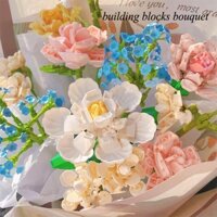 Bộ đồ chơi lắp ráp bó hoa nhỏ diy dành cho trẻ em