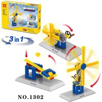 Bộ đồ chơi lắp ráp dạy bé nguyên lý hoạt động Cối Xoay Gió  thang máy bánh răng được Bằng nhựa ABS an toàn  Toys HCM
