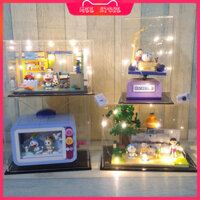 Bộ Đồ Chơi Lắp Ráp Doraemon, Hộp Trưng Bày Tặng Kèm Led Keeppley | Chính Hãng - K20401,K20402,K20409