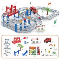 Bộ đồ chơi lắp ráp đường đua tàu lượn 88 chi tiết cho bé thỏa sức sáng tạo