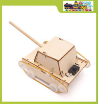 Bộ Đồ Chơi Lắp Ráp Ghép Hình Mô Hình Xe Tăng C-25 Bằng Gỗ. Đồ Chơi Thí Nghiệm Cho Bé - Tặng Kèm 1 Tranh Ghép Bằng Gỗ Ngẫu nhiên