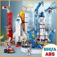 Bộ đồ chơi lắp ráp ghép mô hình tàu vũ trụ con thoi tên lửa cho bé MySun
