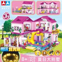 Bộ Đồ Chơi Lắp Ráp Lego Ngôi Nhà Lâu Đài Công Chúa Dành Cho Bé Gái